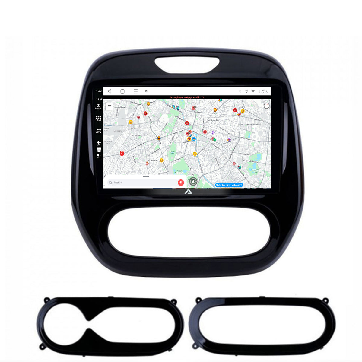 Navigatie Renault Captur (2013-2019), Android, P-Octacore / 2GB RAM + 32GB ROM, 9 Inch - AD-BGP9002+AD-BGRKIT378