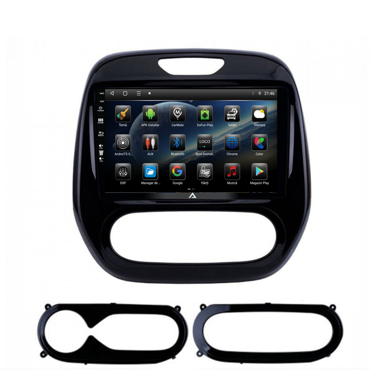 Navigatie Renault Captur (2013-2019), Android, P-Octacore / 2GB RAM + 32GB ROM, 9 Inch - AD-BGP9002+AD-BGRKIT378