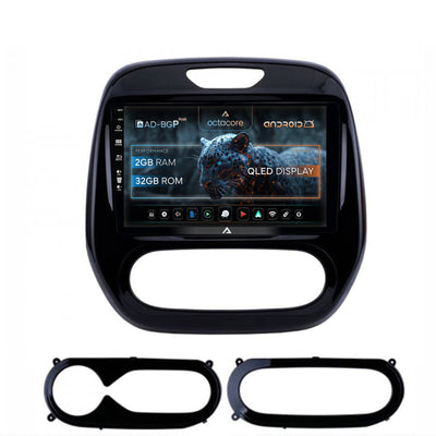 Navigatie Renault Captur (2013-2019), Android, P-Octacore / 2GB RAM + 32GB ROM, 9 Inch - AD-BGP9002+AD-BGRKIT378