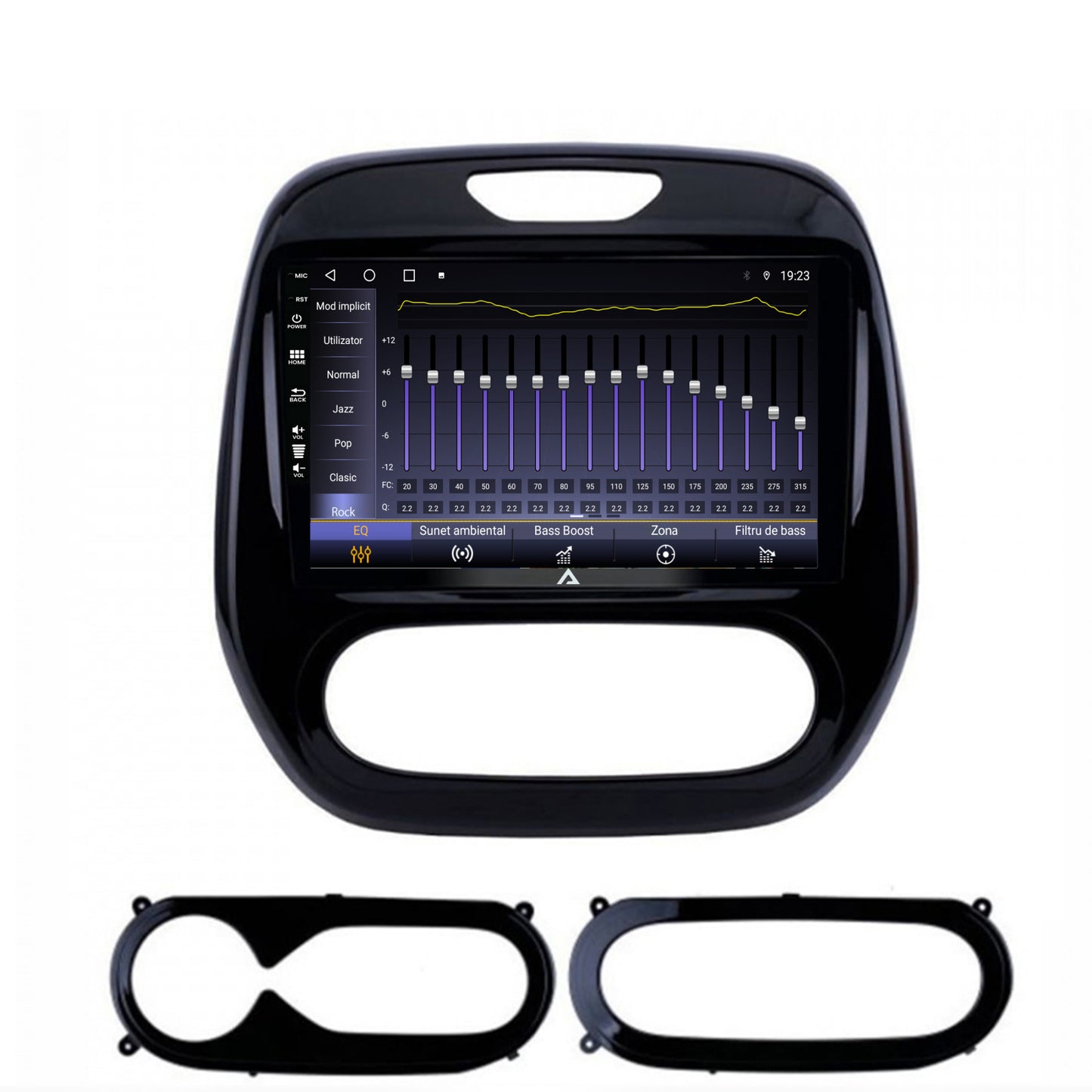 Navigatie Renault Captur (2013-2019), Android, A-Octacore / 4GB RAM + 64GB ROM, 9 Inch - AD-BGA9004+AD-BGRKIT378