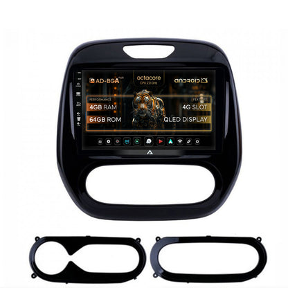 Navigatie Renault Captur (2013-2019), Android, A-Octacore / 4GB RAM + 64GB ROM, 9 Inch - AD-BGA9004+AD-BGRKIT378