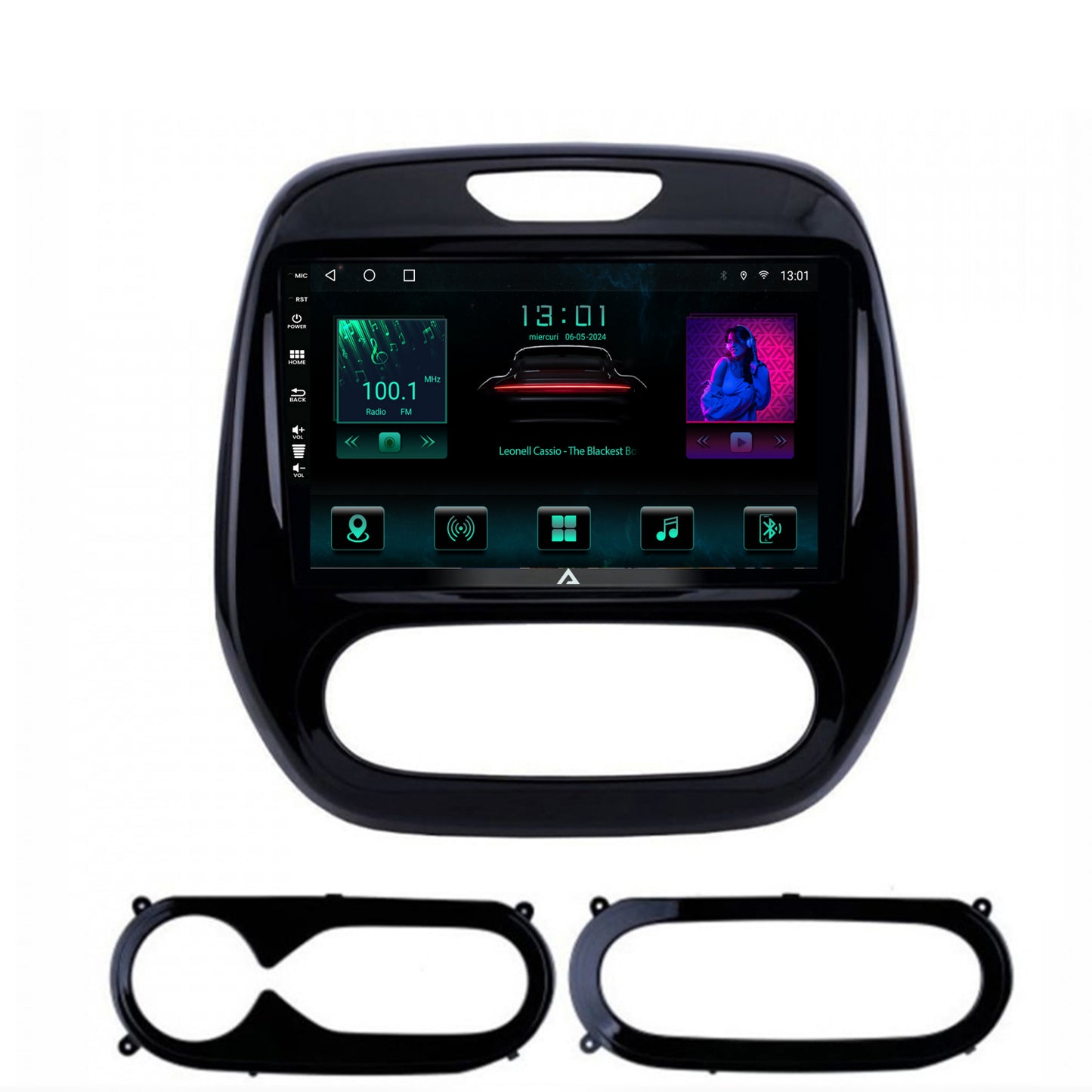 Navigatie Renault Captur (2013-2019), Android, A-Octacore / 4GB RAM + 64GB ROM, 9 Inch - AD-BGA9004+AD-BGRKIT378