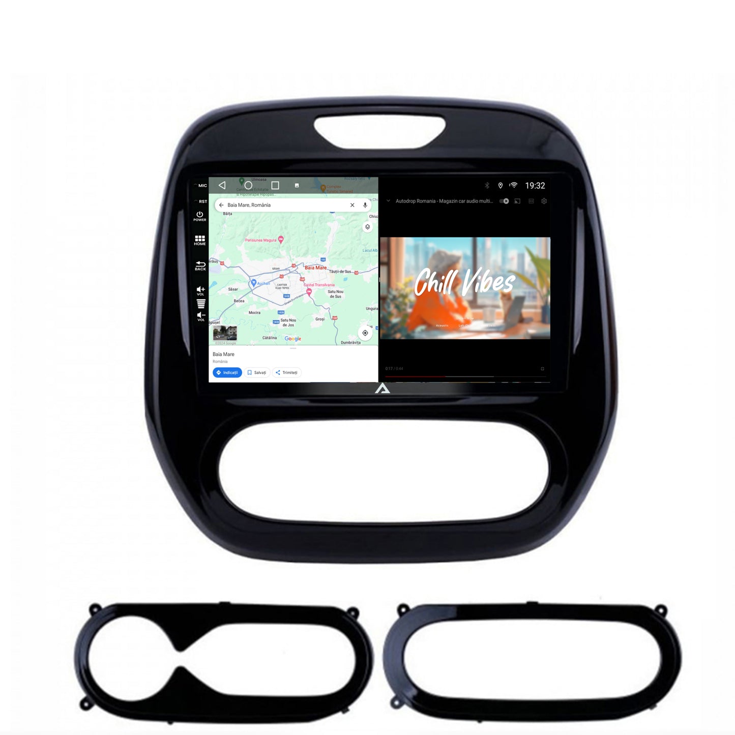 Navigatie Renault Captur (2013-2019), Android, A-Octacore / 4GB RAM + 64GB ROM, 9 Inch - AD-BGA9004+AD-BGRKIT378