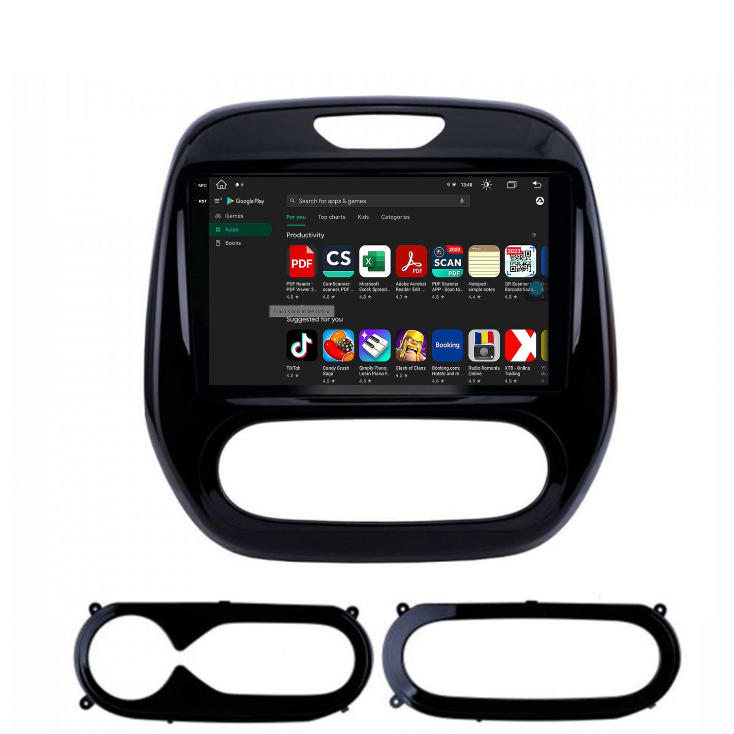 Navigatie Renault Captur (2013-2019), Android, V-Octacore / 4GB RAM + 64GB ROM, 9.5 Inch - AD-BGV9004+AD-BGRKIT378