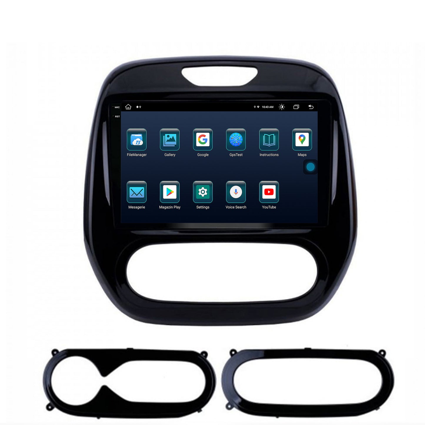 Navigatie Renault Captur (2013-2019), Android, X-Octacore / 8GB RAM + 256GB ROM, 9.5 Inch - AD-BGX9008+AD-BGRKIT378