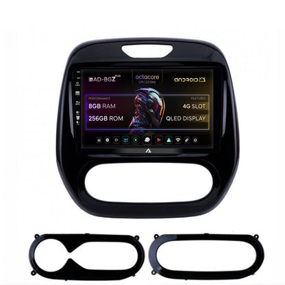 Navigatie Renault Captur (2013-2019), Android, Z-Octacore / 8GB RAM + 256GB ROM, 9 Inch - AD-BGZ9008+AD-BGRKIT378