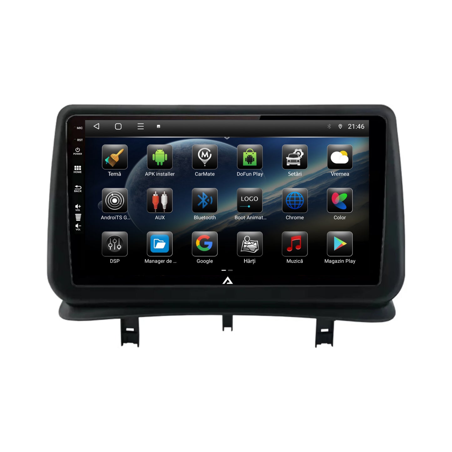 Navigatie Renault Clio 3 (2005-2013), Android, E-Octacore / 2GB RAM + 32GB ROM, 9 Inch - AD-BGE9002+AD-BGRKIT371V2