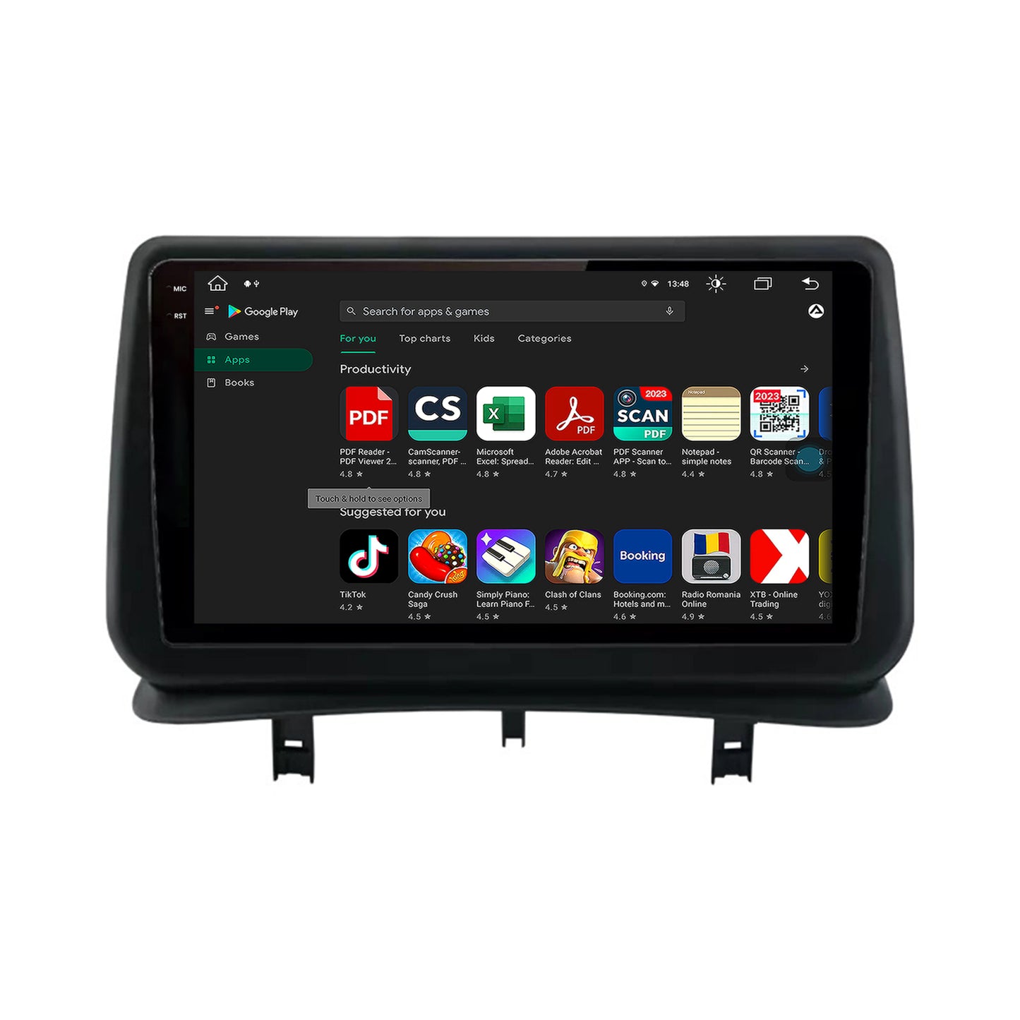 Navigatie Renault Clio 3 (2005-2013), Android, X-Octacore / 8GB RAM + 256GB ROM, 9.5 Inch - AD-BGX9008+AD-BGRKIT371V2