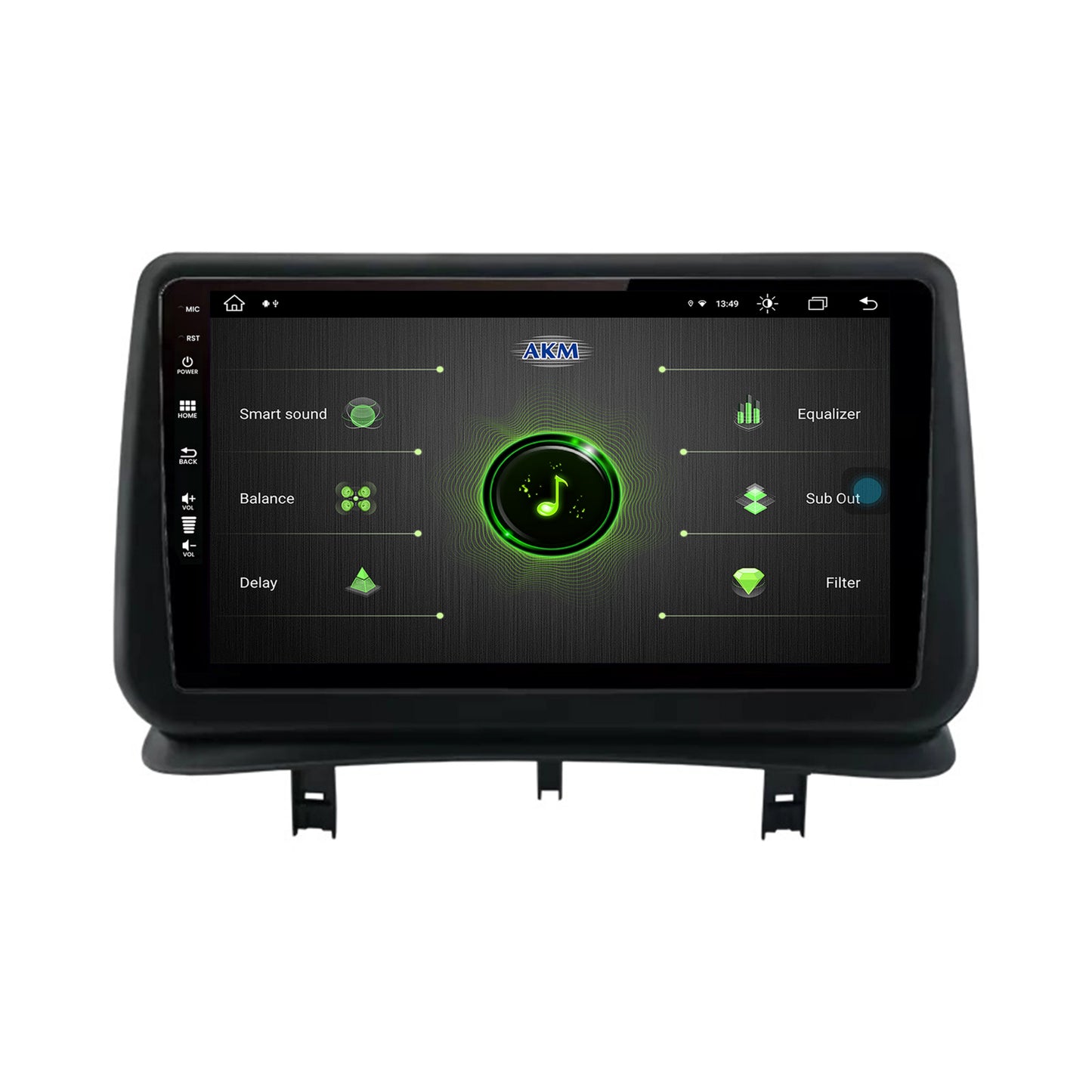 Navigatie Renault Clio 3 (2005-2013), Android, Z-Octacore / 8GB RAM + 256GB ROM, 9 Inch - AD-BGZ9008+AD-BGRKIT371V2
