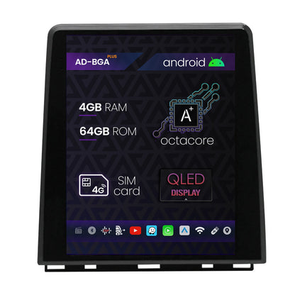 Navigatie Renault Clio 5 (2019+), Android 13, A-Octacore / 4GB RAM + 64GB ROM, 9.7 Inch - AD-BGA9704 + AD-BGRKIT372T