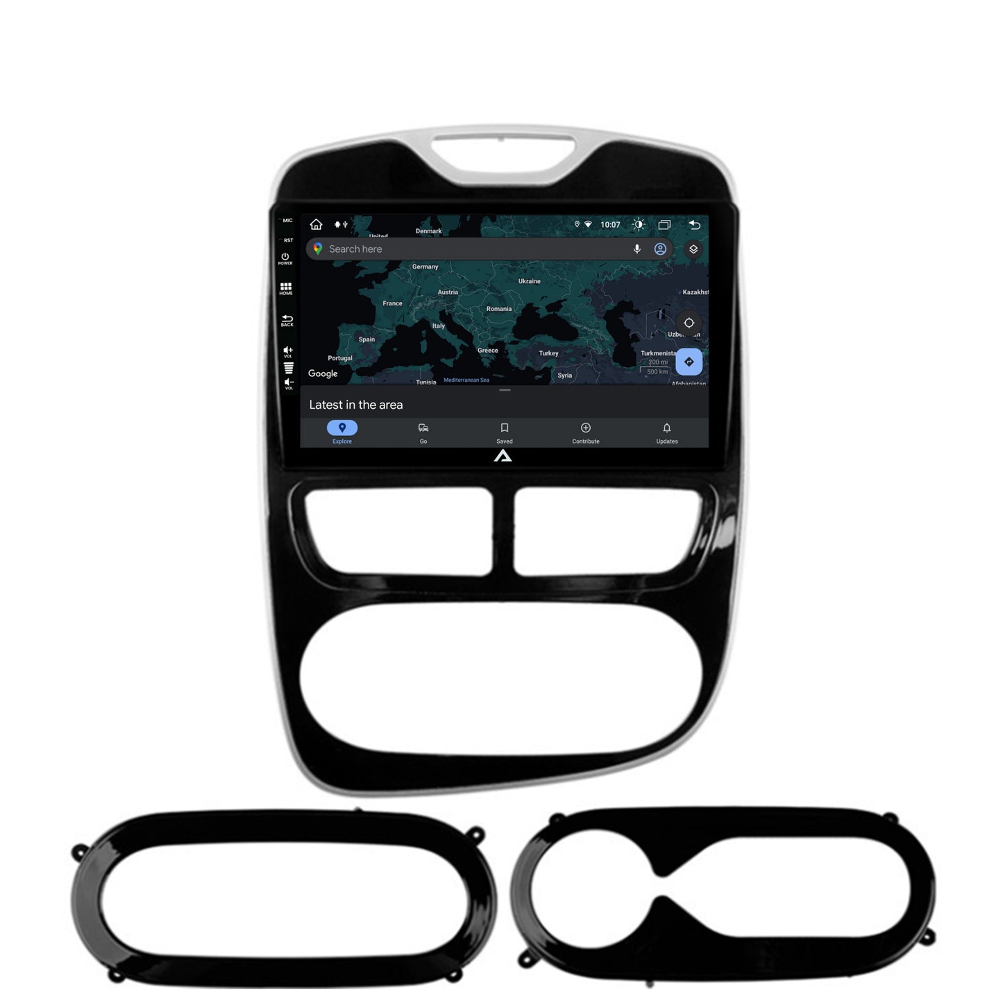 Navigatie Renault Clio IV (2012-2016), Android, Z-Octacore / 8GB RAM + 256GB ROM, 9 Inch - AD-BGZ9008+AD-BGRKIT369-1216