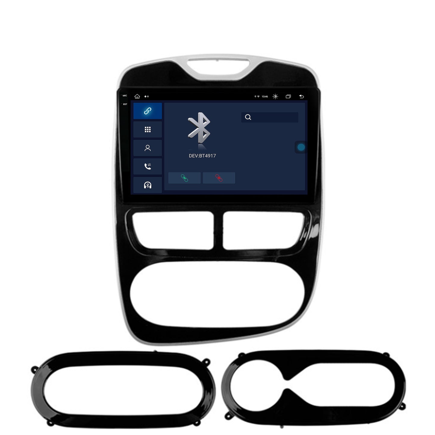Navigatie Renault Clio IV (2012-2016), Android, V-Octacore / 4GB RAM + 64GB ROM, 9.5 Inch - AD-BGV9004+AD-BGRKIT369-1216