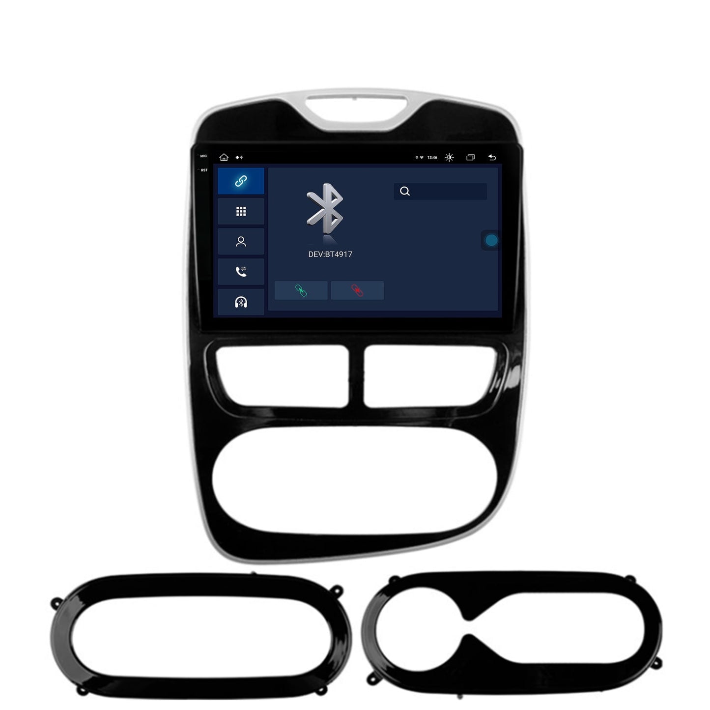 Navigatie Renault Clio IV (2012-2016), Android, X-Octacore / 8GB RAM + 256GB ROM, 9.5Inch - AD-BGX9008+AD-BGRKIT369-1216