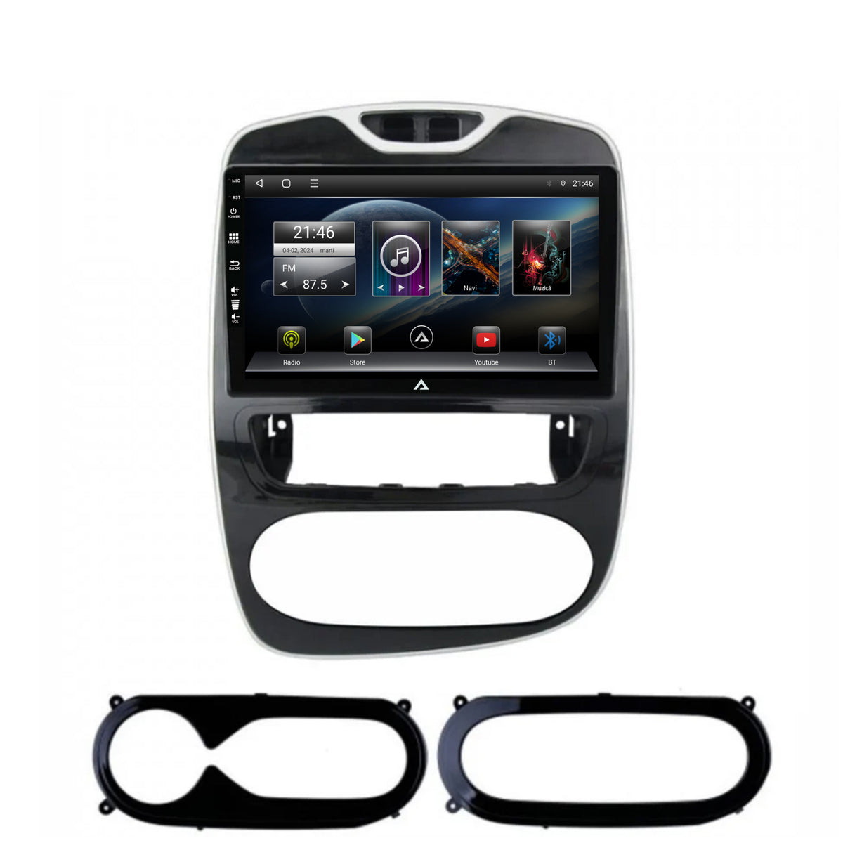 Navigatie Renault Clio IV (2016-2019), Android, E-Octacore / 2GB RAM + 32GB ROM, 9 Inch - AD-BGE9002+AD-BGRKIT369-1619