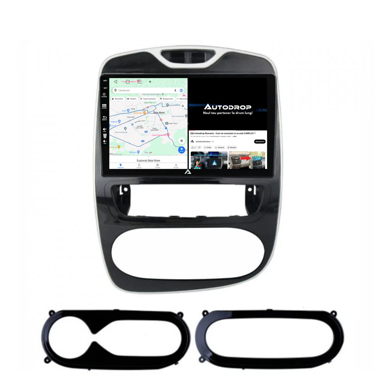 Navigatie Renault Clio IV (2016-2019), Android, E-Octacore / 2GB RAM + 32GB ROM, 9 Inch - AD-BGE9002+AD-BGRKIT369-1619