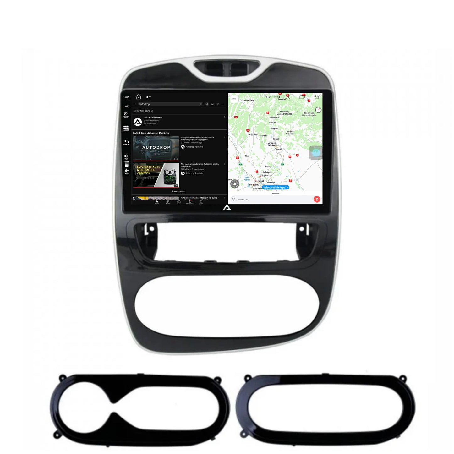 Navigatie Renault Clio IV (2016-2019), Android, Z-Octacore / 8GB RAM + 256GB ROM, 9 Inch - AD-BGZ9008+AD-BGRKIT369-1619