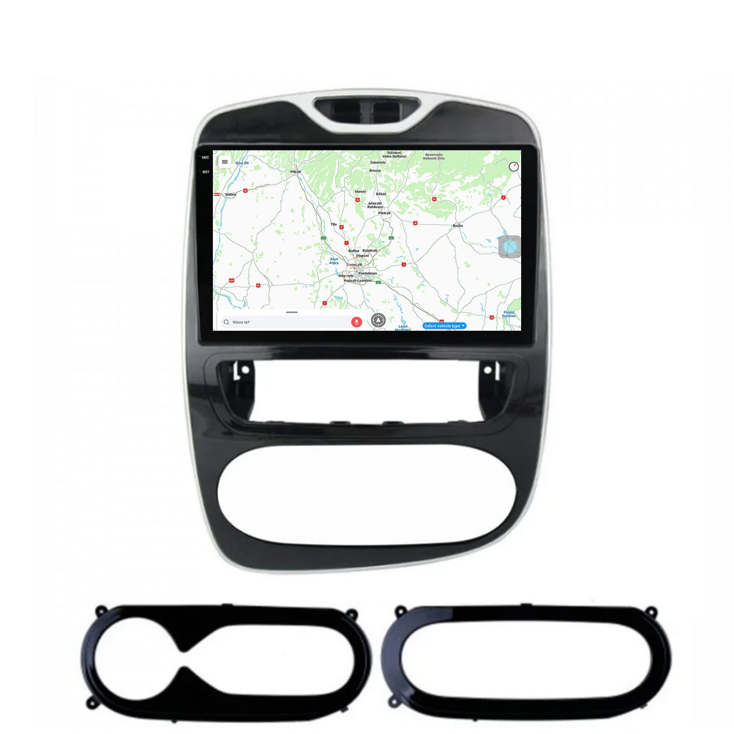 Navigatie Renault Clio IV (2016-2019), Android, V-Octacore / 4GB RAM + 64GB ROM, 9 Inch - AD-BGV9004+AD-BGRKIT369-1619