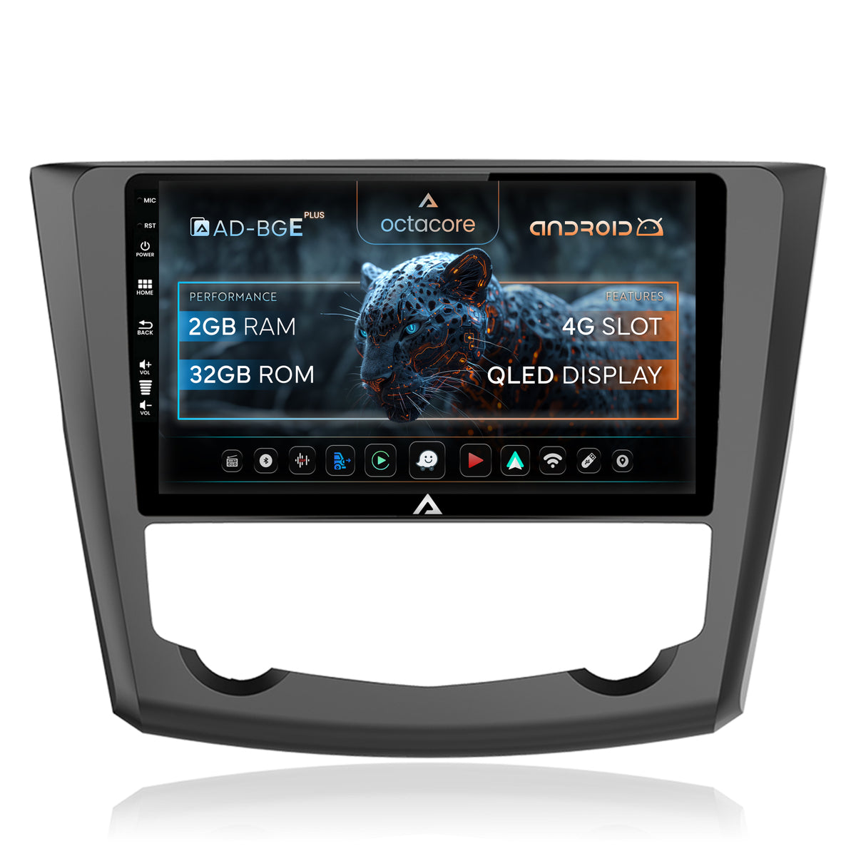 Navigatie Renault Kadjar, Android, E-Octacore / 2GB RAM + 32GB ROM, 9 Inch - AD-BGE9002+AD-BGRKIT364