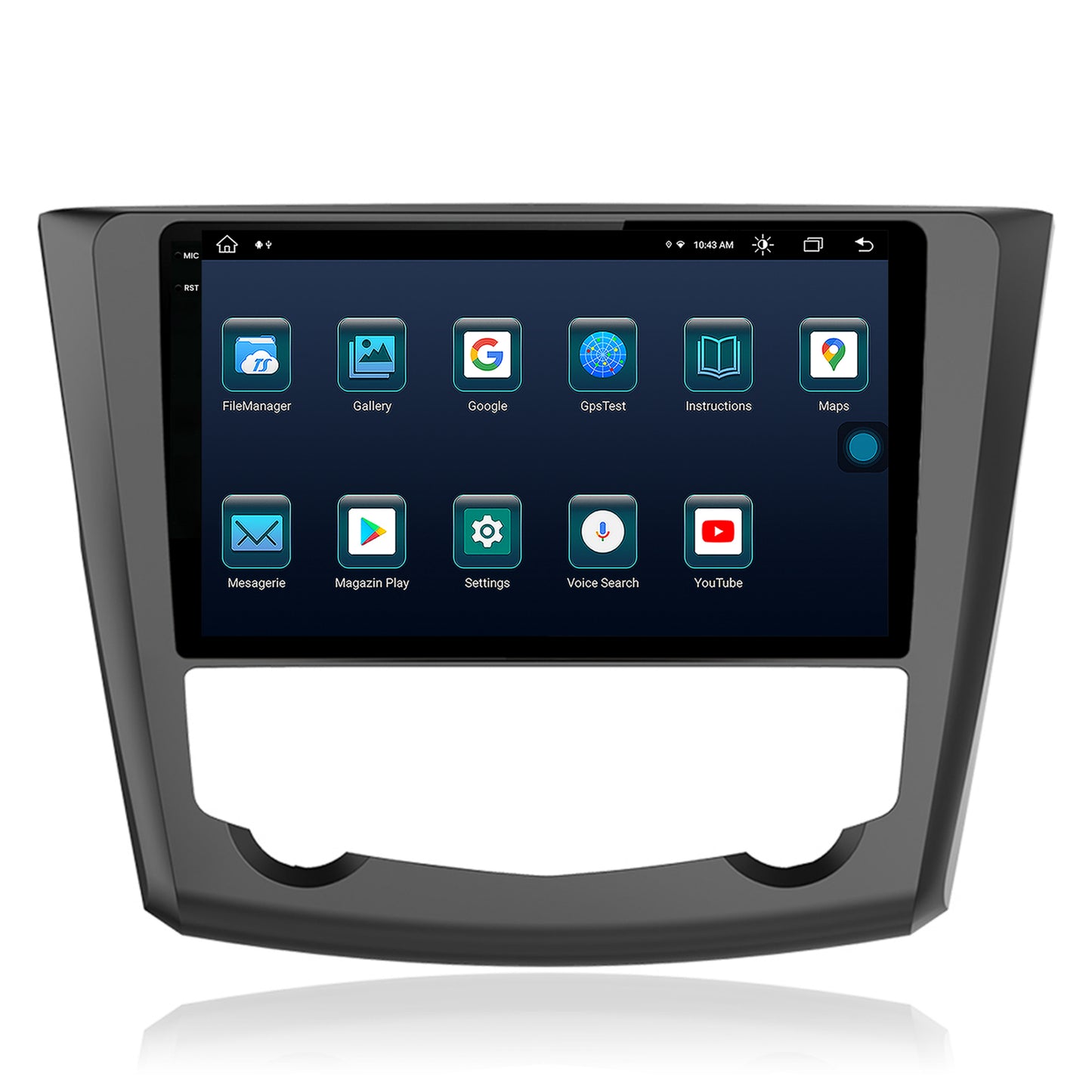 Navigatie Renault Kadjar, Android, X-Octacore / 8GB RAM + 256GB ROM, 9.5 Inch - AD-BGX9008+AD-BGRKIT364