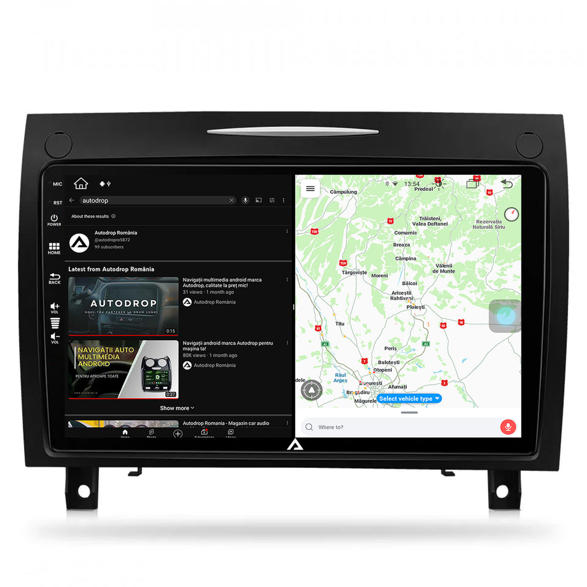 Navigatie Benz SLK (2006-2010), Android, Z-Octacore / 8GB RAM + 256GB ROM, 9 Inch - AD-BGZ9008+AD-BGRKIT406V2