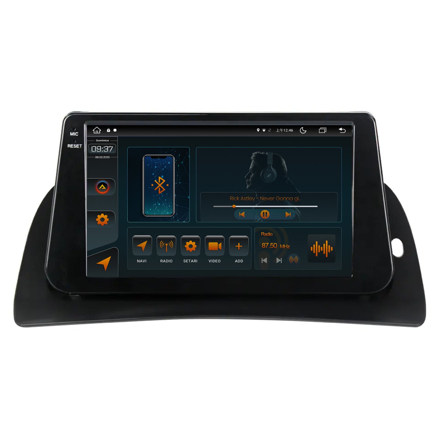 Navigatie Renault Kangoo (2008-2021), Android, V-Octacore / 4GB RAM + 64GB ROM, 9.5 Inch - AD-BGV9004+AD-BGRKIT373