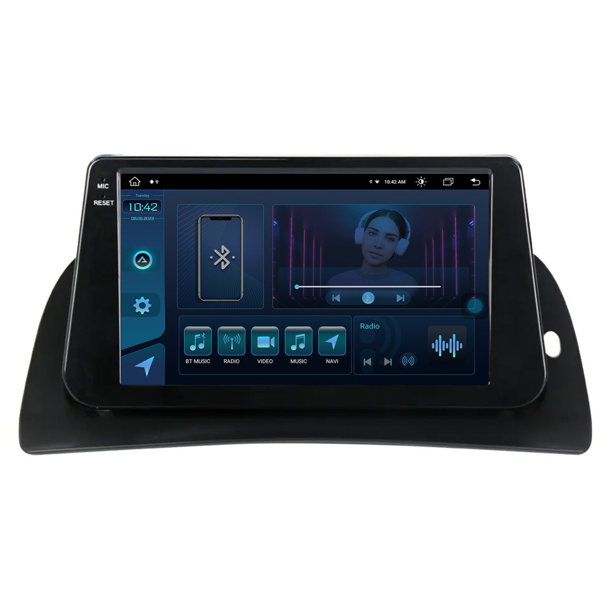Navigatie Renault Kangoo (2008-2021), Android, X-Octacore / 8GB RAM + 256GB ROM, 9.5 Inch - AD-BGX9008+AD-BGRKIT373