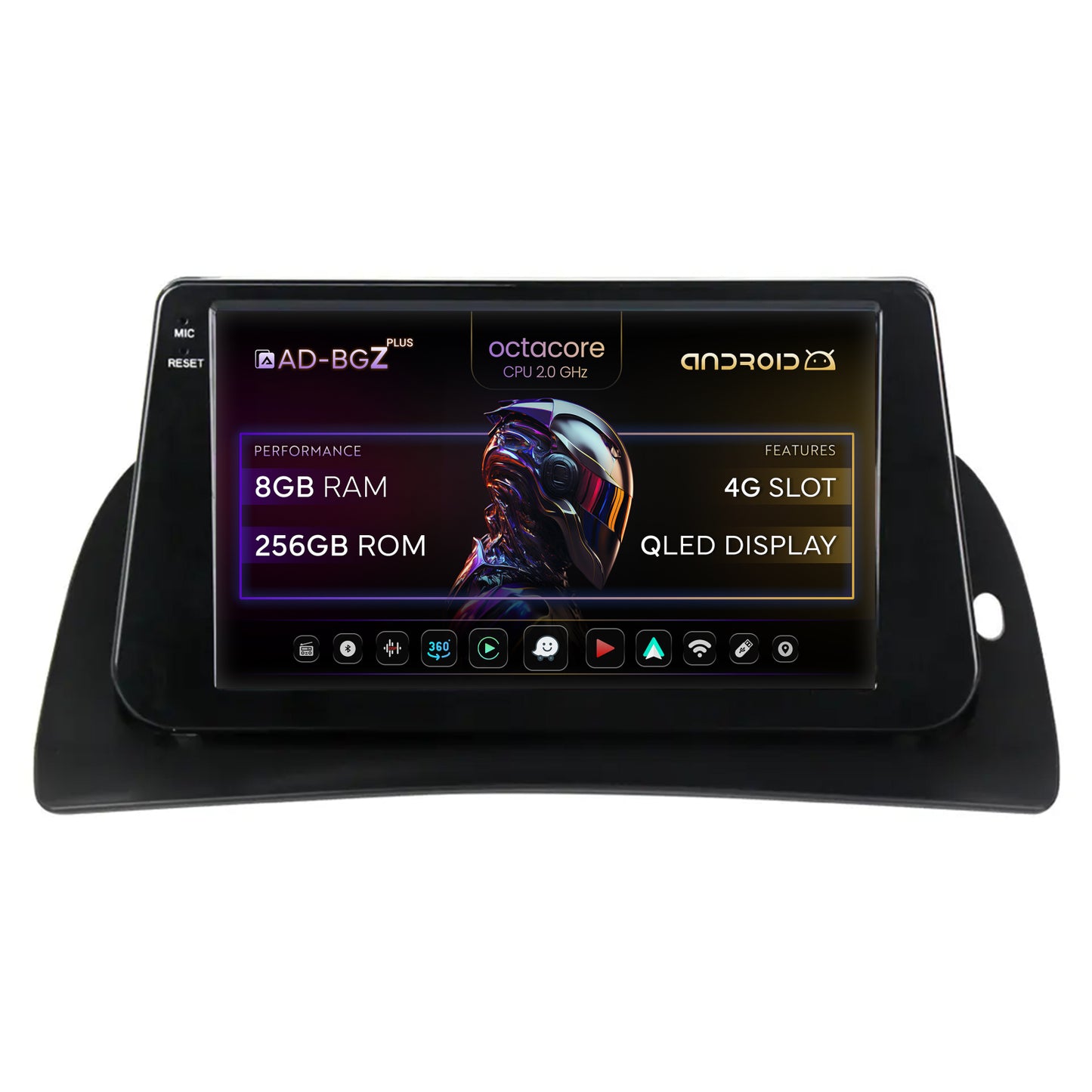 Navigatie Renault Kangoo (2008-2021) Android, Z-Octacore / 8GB RAM + 256GB ROM, 9 Inch - AD-BGZ9008+AD-BGRKIT373