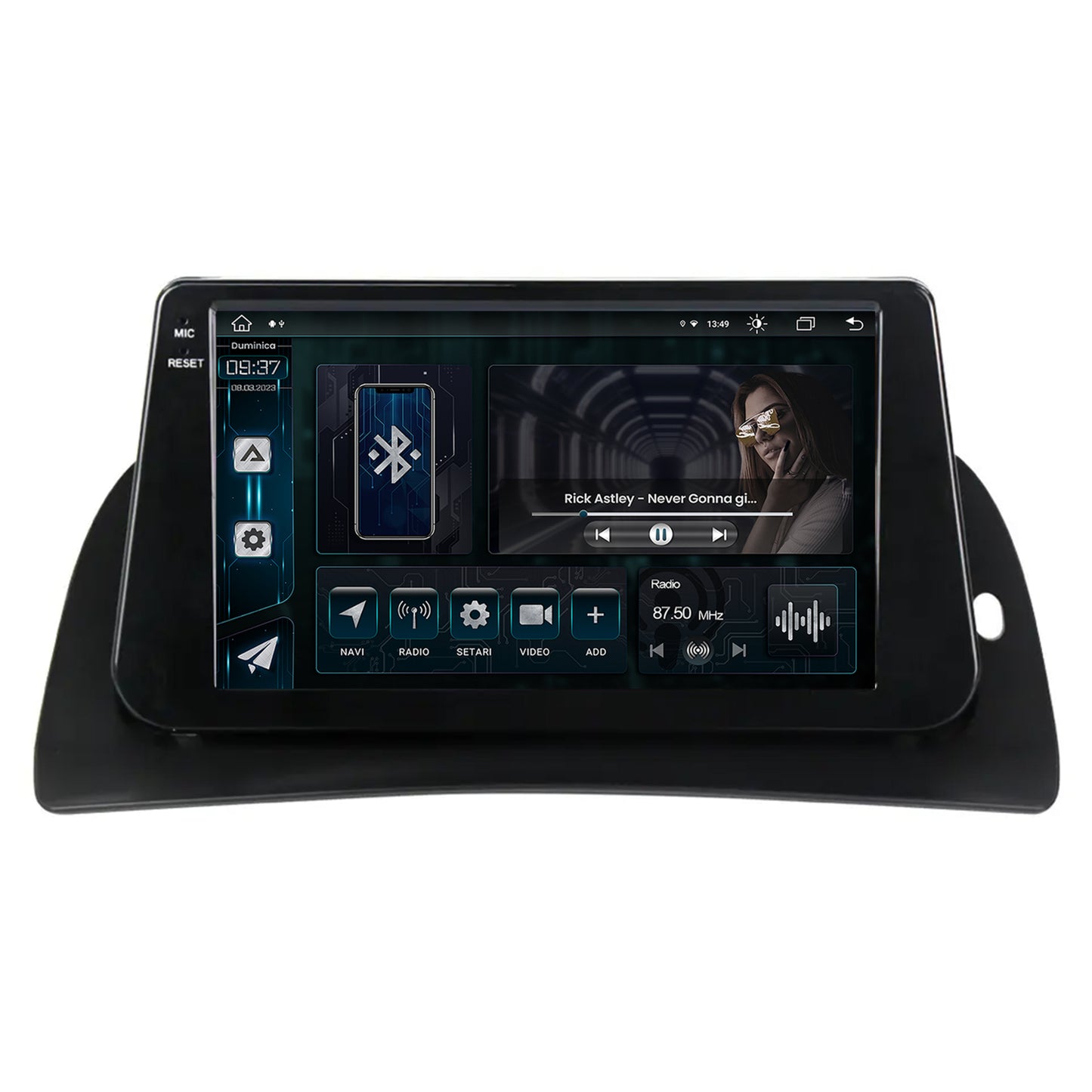 Navigatie Renault Kangoo (2008-2021) Android, Z-Octacore / 8GB RAM + 256GB ROM, 9 Inch - AD-BGZ9008+AD-BGRKIT373
