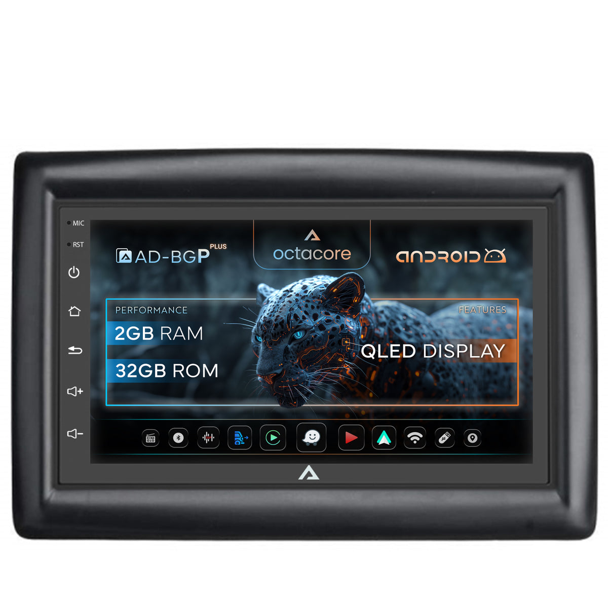 Navigatie Renault Megane 2 (2002-2009), Android, P-Octacore / 2GB RAM + 32GB ROM, 7 Inch - AD-BGP1002+AD-BGRRE0032DIN