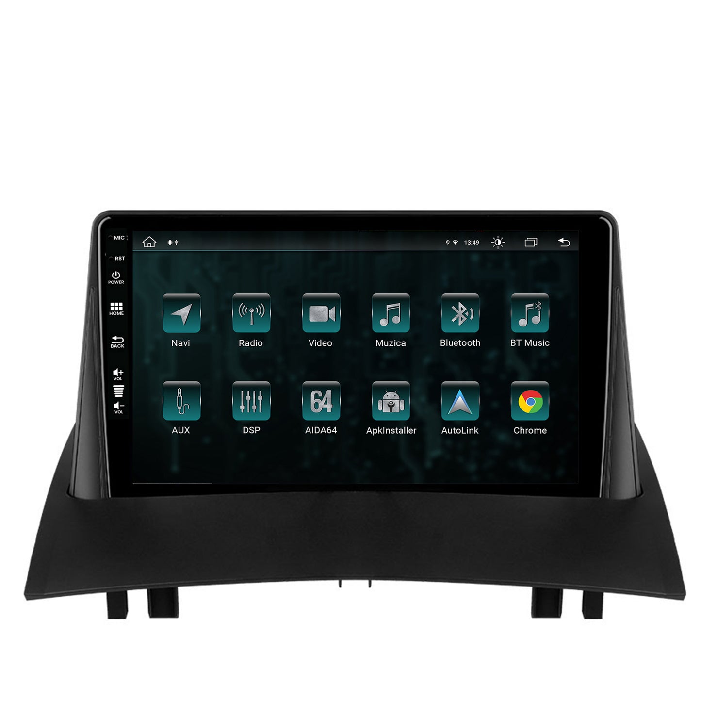 Navigatie Renault Megane 2 (2002-2009), Android, Z-Octacore / 8GB RAM + 256GB ROM, 9 Inch - AD-BGZ9008+AD-BGRKIT371