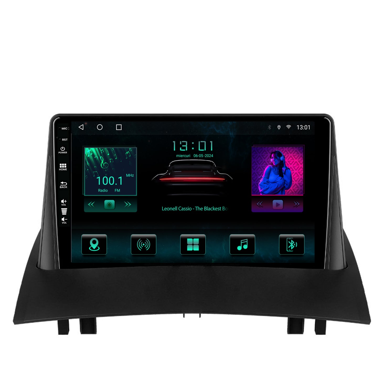 Navigatie Renault Megane 2 (2002-2009), Android, A-Octacore / 4GB RAM + 64GB ROM, 9 Inch - AD-BGA9004+AD-BGRKIT371