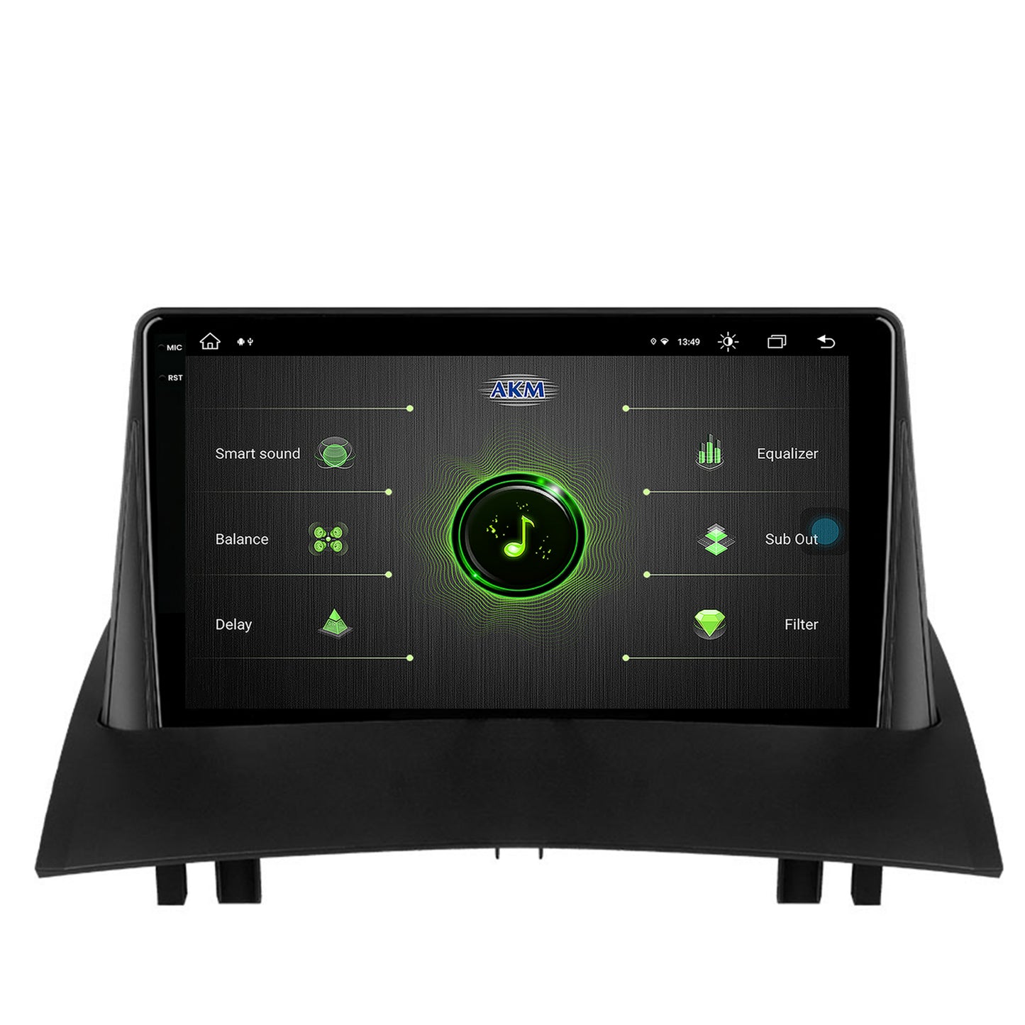 Navigatie Renault Megane 2 (2002-2009), Android, V-Octacore / 4GB RAM + 64GB ROM, 9.5 Inch - AD-BGV9004+AD-BGRKIT371