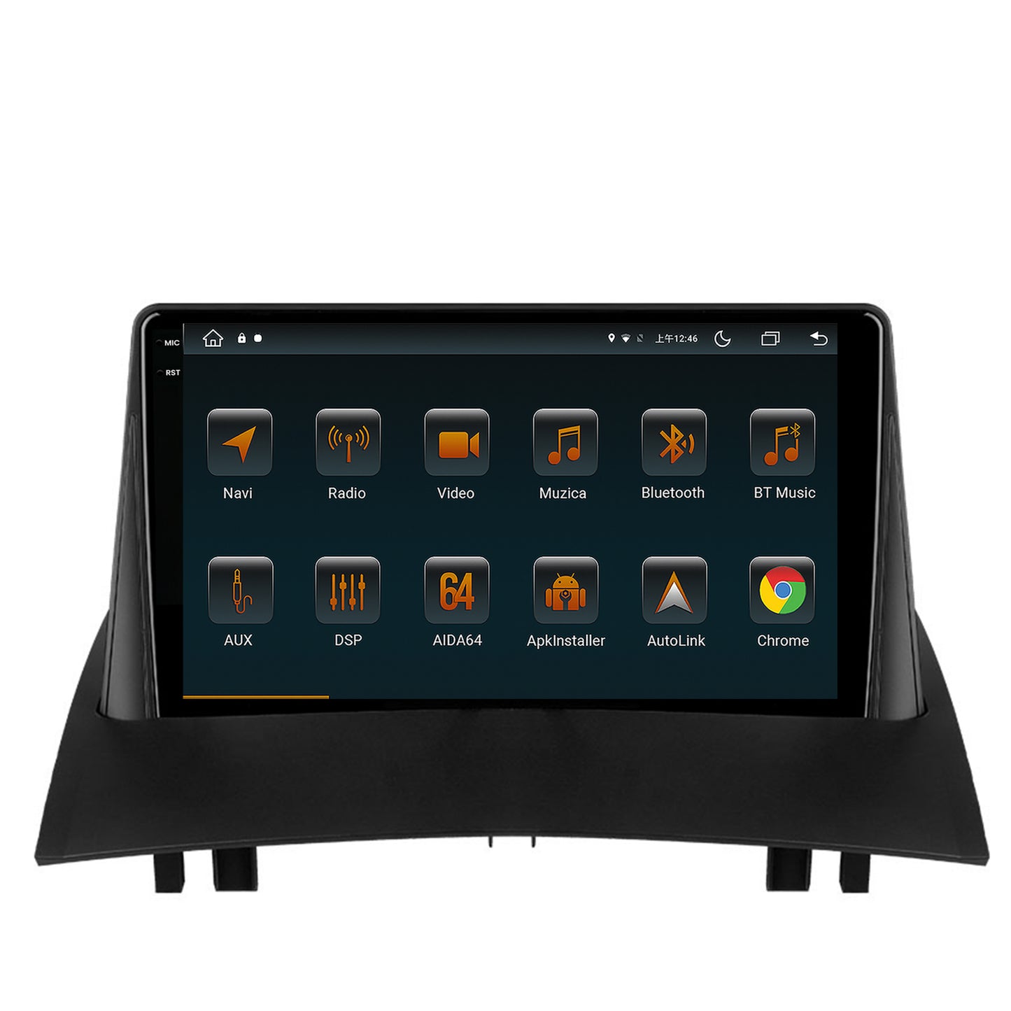 Navigatie Renault Megane 2 (2002-2009), Android, V-Octacore / 4GB RAM + 64GB ROM, 9.5 Inch - AD-BGV9004+AD-BGRKIT371