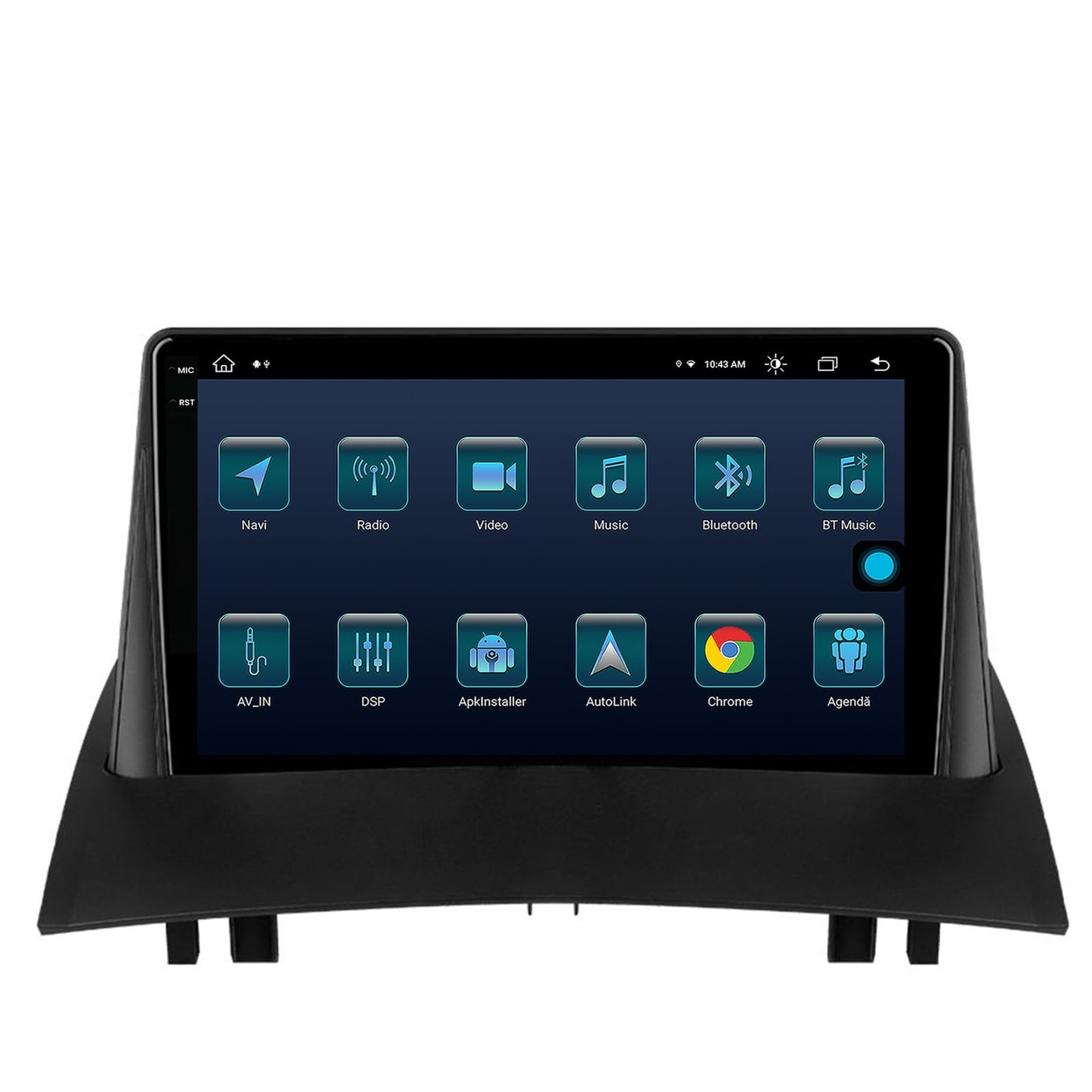 Navigatie Renault Megane 2 (2002-2009), Android, X-Octacore / 8GB RAM + 256GB ROM, 9.5 Inch - AD-BGX9008+AD-BGRKIT371
