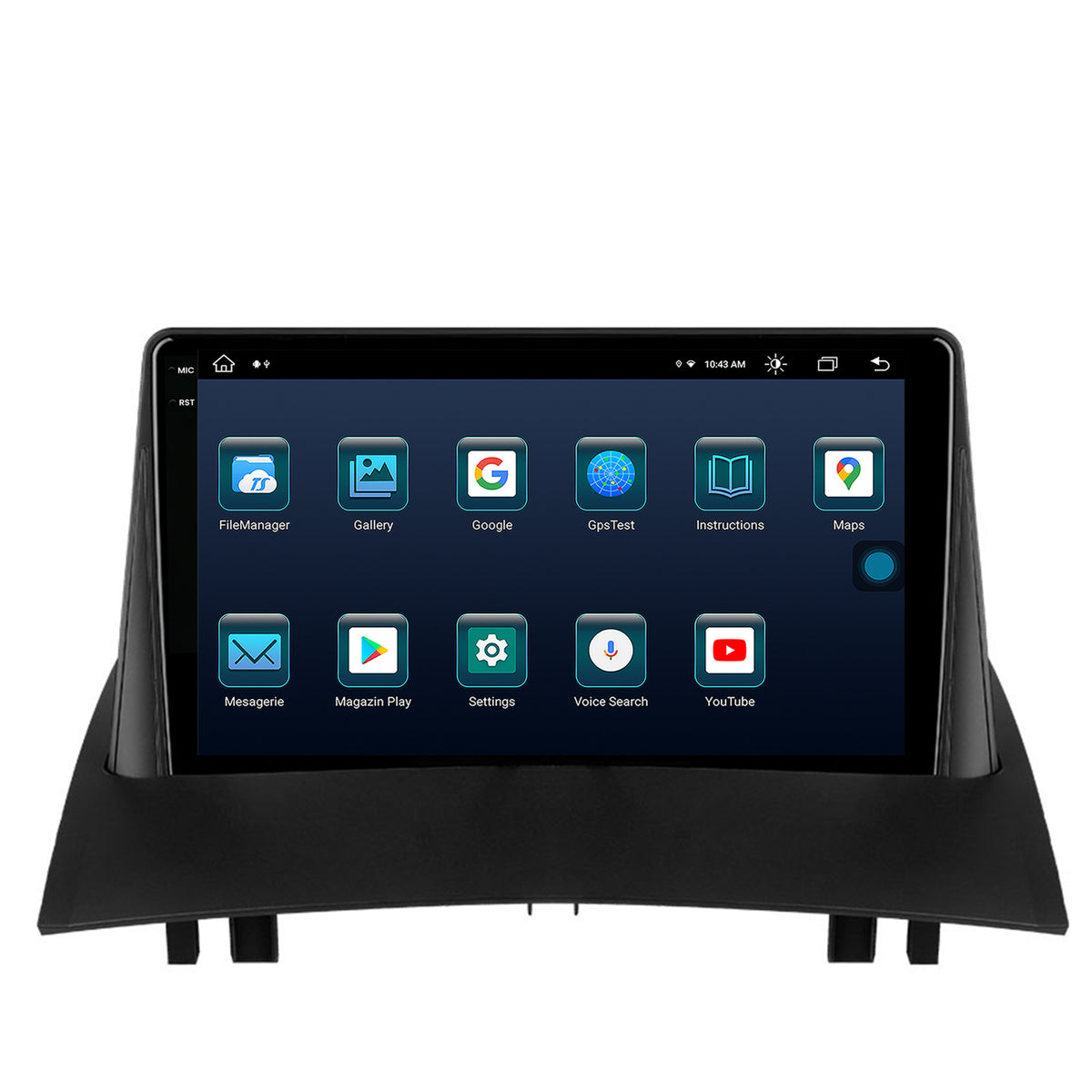 Navigatie Renault Megane 2 (2002-2009), Android, X-Octacore / 8GB RAM + 256GB ROM, 9.5 Inch - AD-BGX9008+AD-BGRKIT371