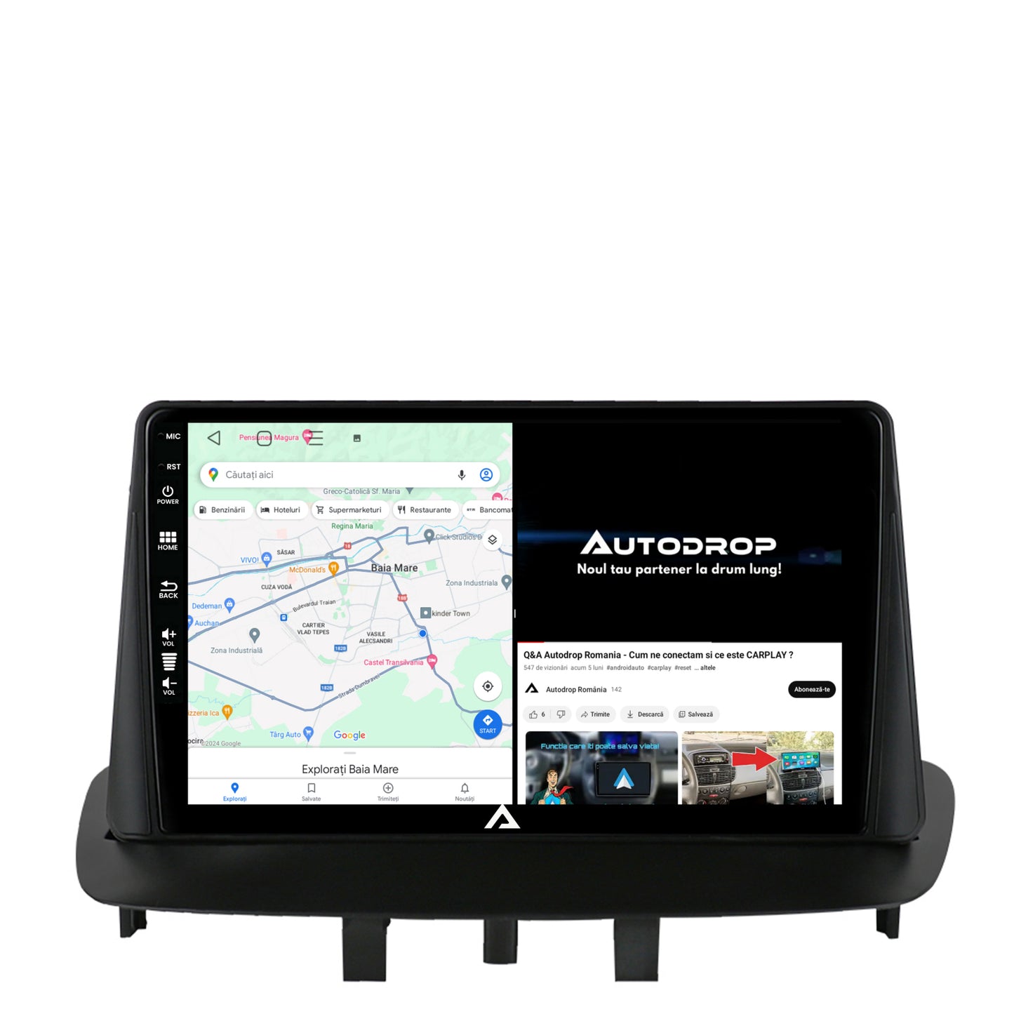 Navigatie Renault Megane 3 / Fluence (2009-2016), Android, E-Octacore / 2GB RAM + 32GB ROM, 9 Inch - AD-BGE9002+AD-BGRKIT372