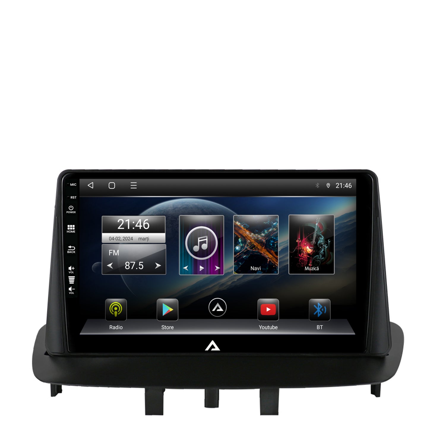 Navigatie Renault Megane 3 / Fluence (2009-2016), Android, P-Octacore / 2GB RAM + 32GB ROM, 9 Inch - AD-BGP9002+AD-BGRKIT372