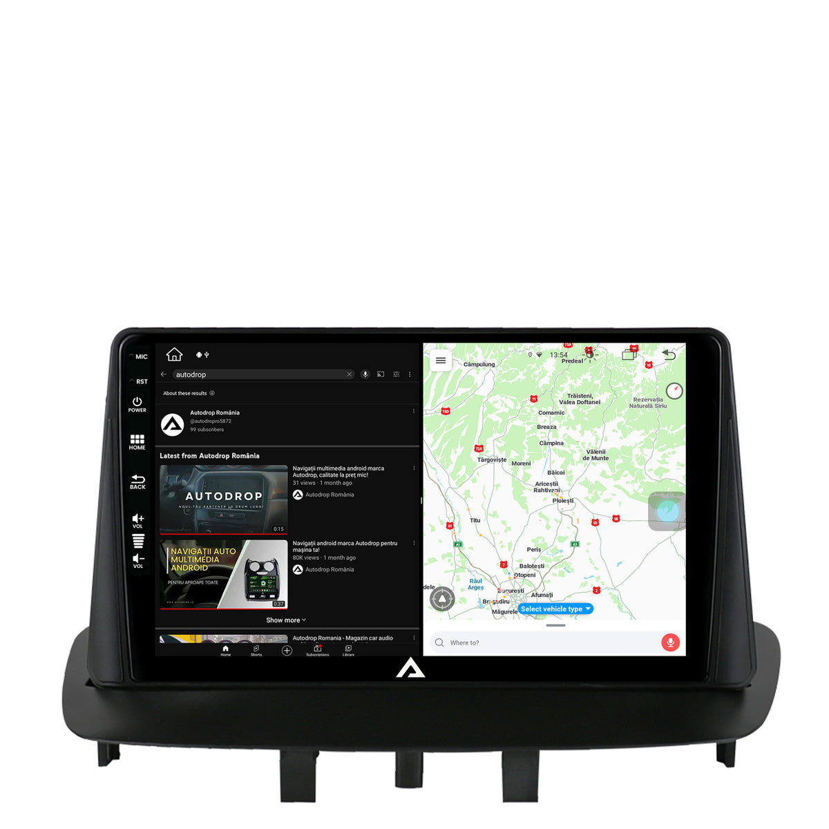 Navigatie Renault Megane 3 / Fluence (2009-2016), Android, Z-Octacore / 8GB RAM + 256GB ROM, 9 Inch - AD-BGZ9008+AD-BGRKIT372