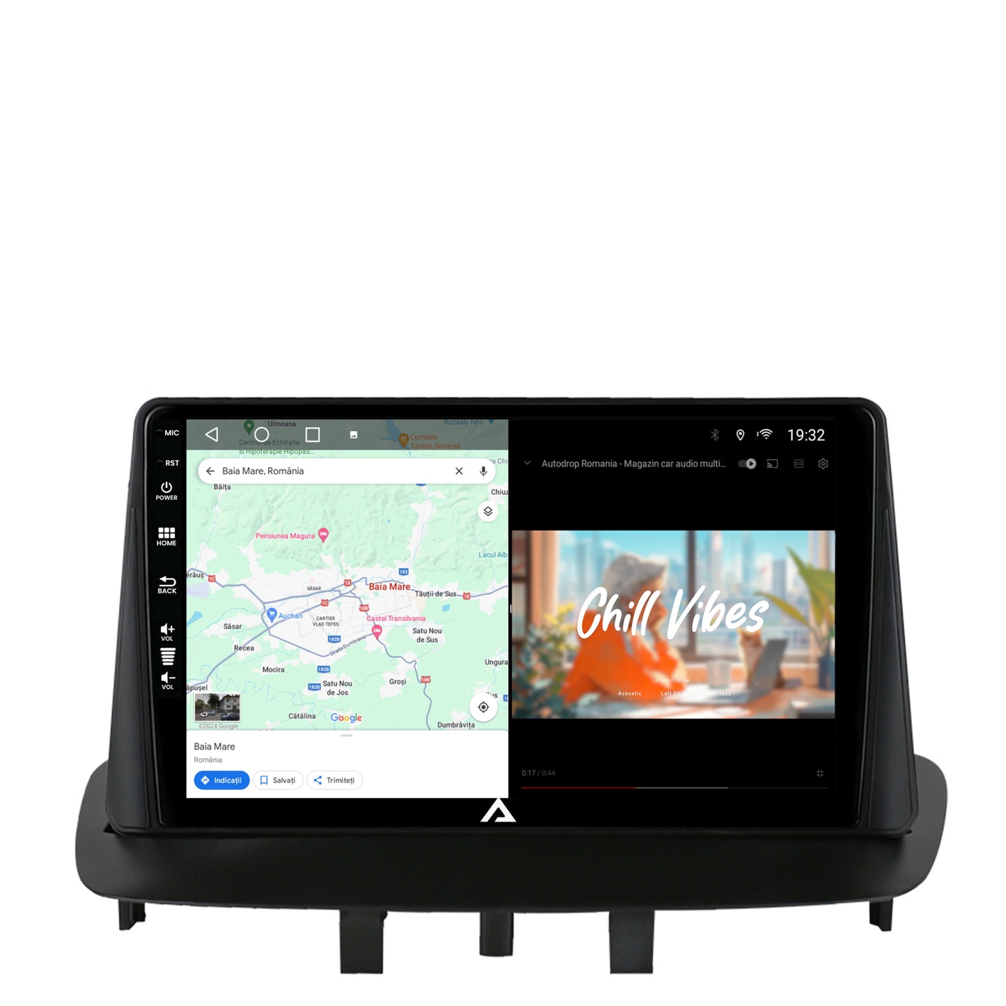 Navigatie Renault Megane 3 / Fluence (2009-2016), Android, A-Octacore / 4GB RAM + 64GB ROM, 9 Inch - AD-BGA9004+AD-BGRKIT372