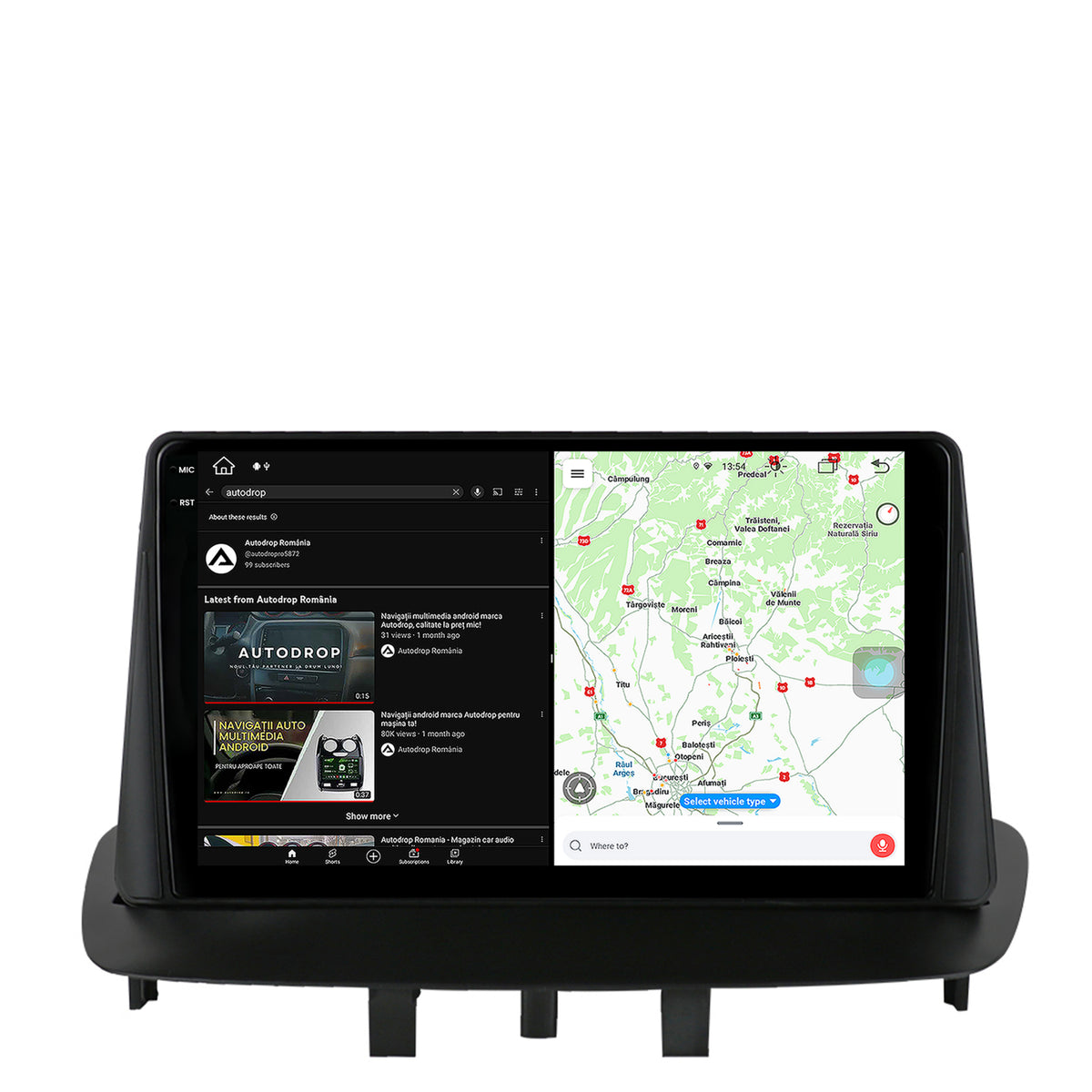 Navigatie Renault Megane 3 / Fluence (2009-2016), Android, V-Octacore / 4GB RAM + 64GB ROM, 9.5 Inch - AD-BGV9004+AD-BGRKIT372