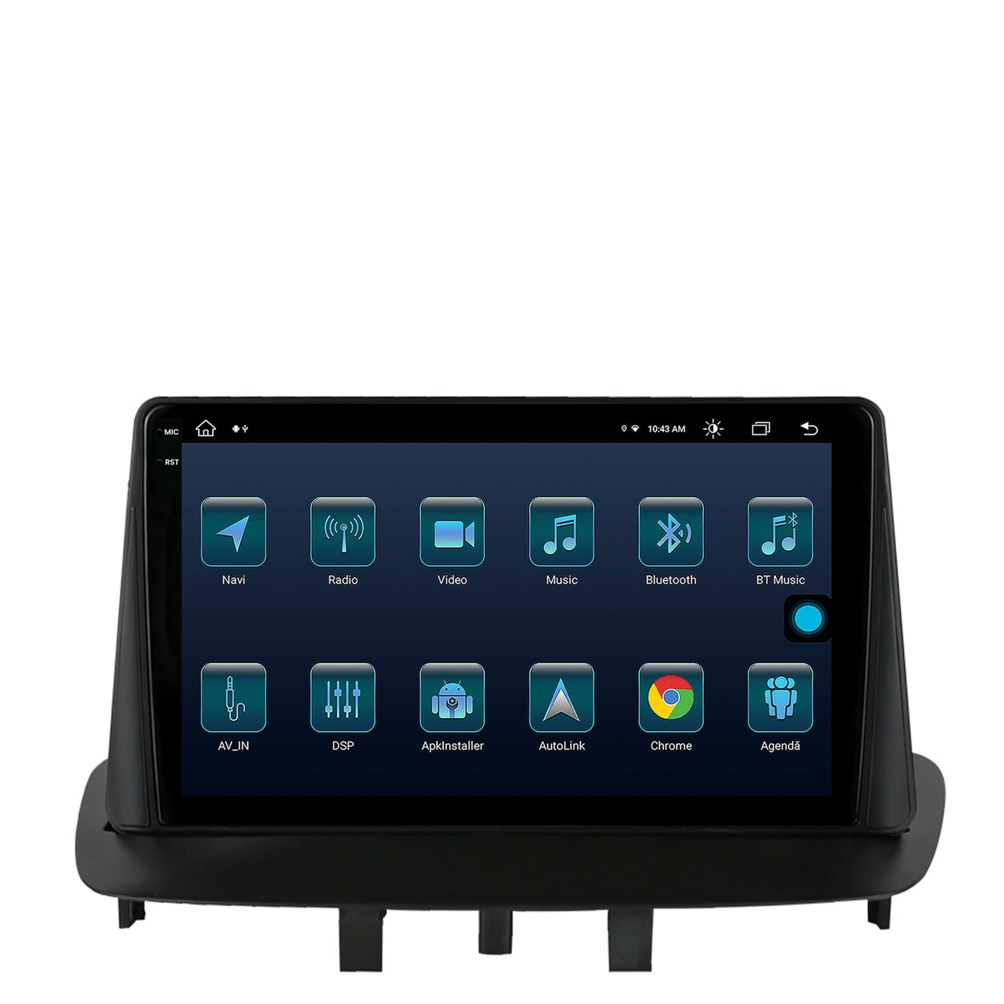 Navigatie Renault Megane 3 / Fluence (2009-2016), Android, X-Octacore / 8GB RAM + 256GB ROM, 9.5 Inch - AD-BGX9008+AD-BGRKIT372