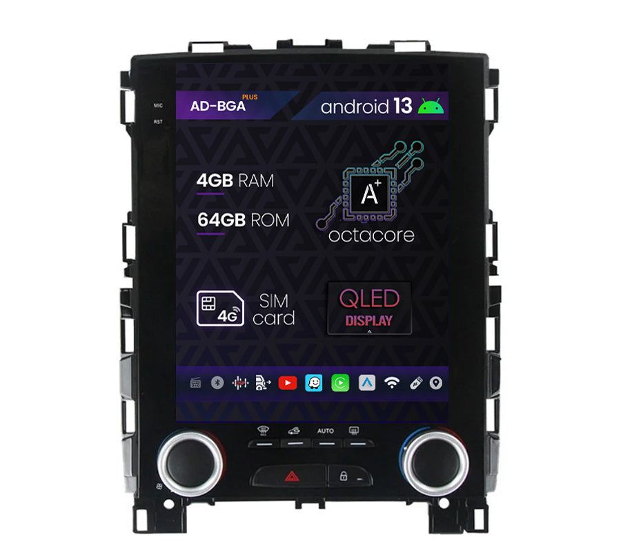 Navigatie Renault Megane IV / Talisman / Koleos (2016-2020), Android 13, A-Octacore / 4GB RAM + 64GB ROM, 9 Inch - AD-BGA9704 + AD-BGRKIT372T