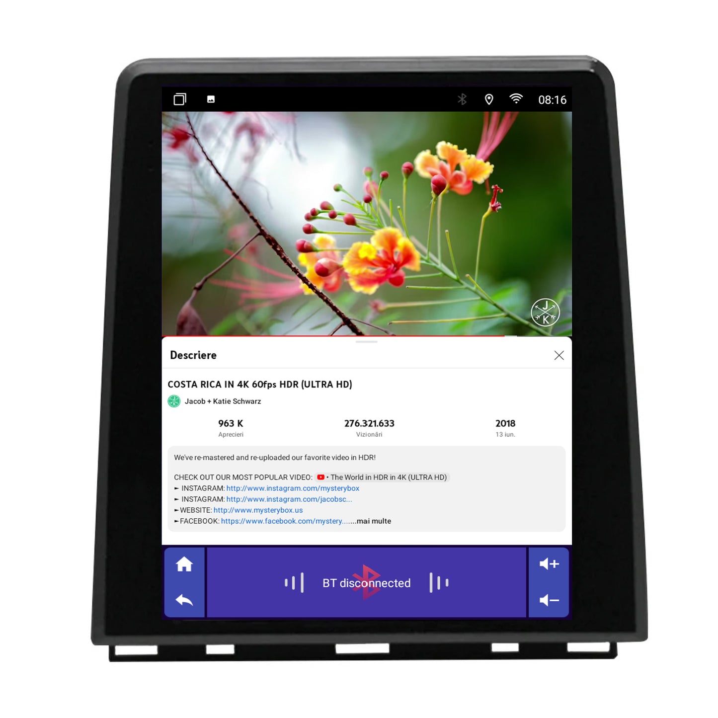 Navigatie Renault Clio 5 (2019+), Android 13, A-Octacore / 4GB RAM + 64GB ROM, 9.7 Inch - AD-BGA9704 + AD-BGRKIT372T