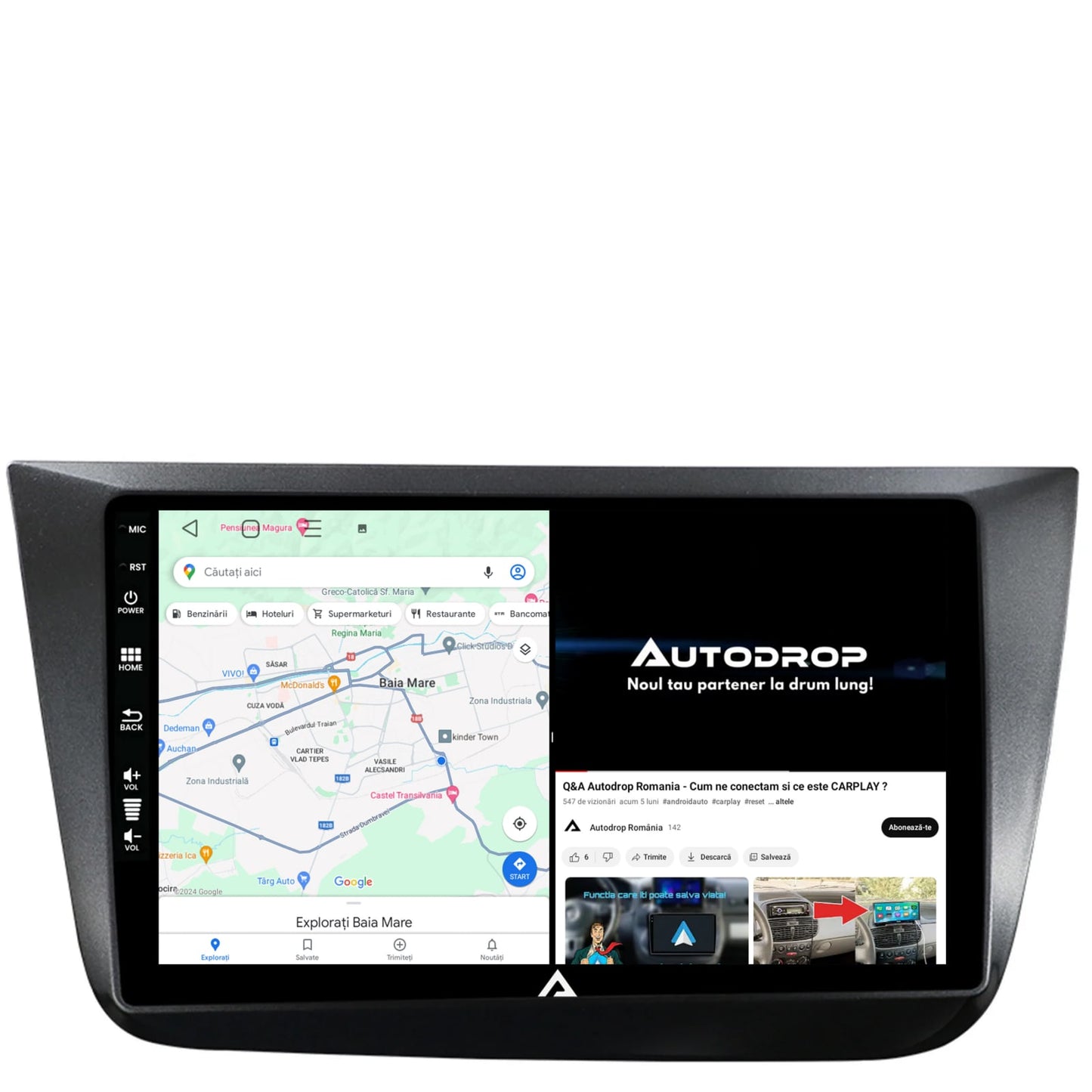 Navigatie Seat Altea/Toledo (2005-2012), Android, E-Octacore / 2GB RAM + 32GB ROM, 9 Inch - AD-BGE9002+AD-BGRKIT055