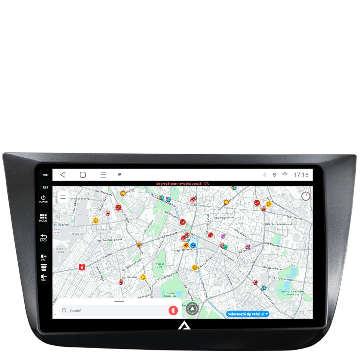 Navigatie Seat Altea/Toledo (2005-2012), Android, E-Octacore / 2GB RAM + 32GB ROM, 9 Inch - AD-BGE9002+AD-BGRKIT055
