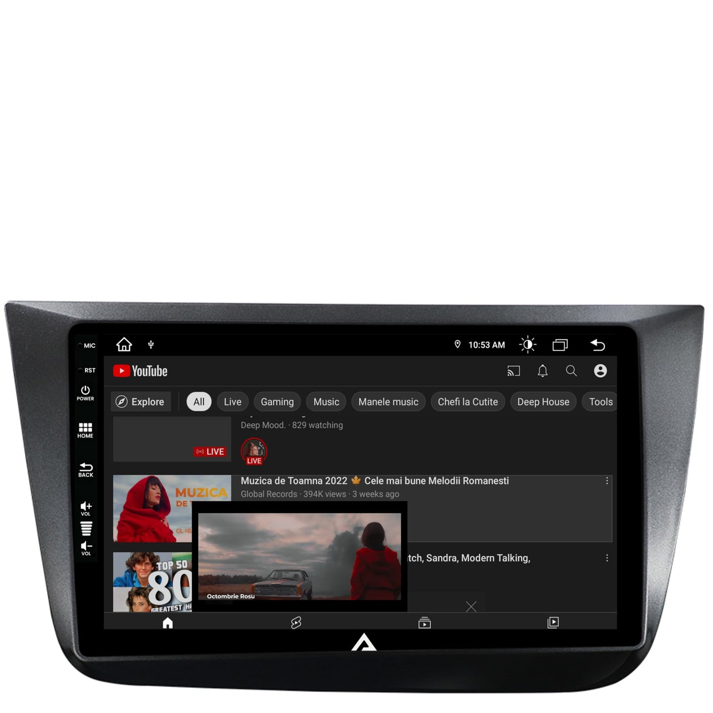 Navigatie Seat Altea/Toledo (2005-2012), Android, Z-Octacore / 8GB RAM + 256GB ROM, 9 Inch - AD-BGZ9008+AD-BGRKIT055