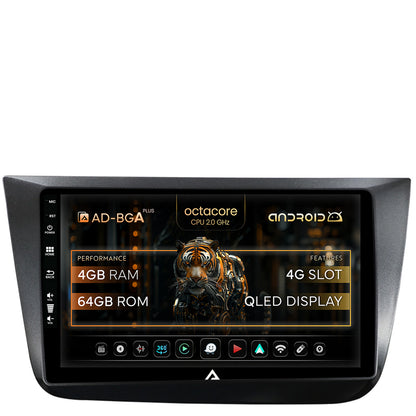 Navigatie Seat Altea/Toledo (2005-2012), Android, A-Octacore / 4GB RAM + 64GB ROM, 9 Inch - AD-BGA9004+AD-BGRKIT055