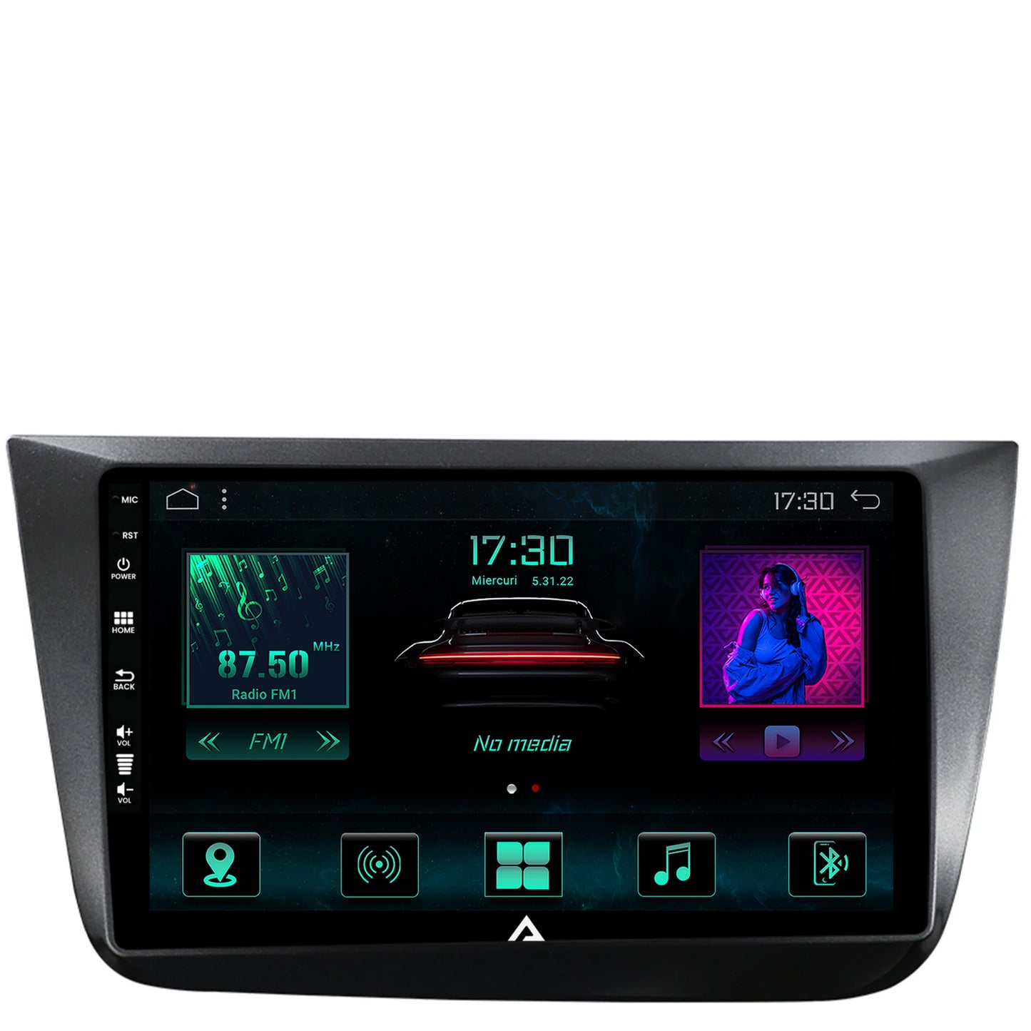 Navigatie Seat Altea/Toledo (2005-2012), Android, A-Octacore / 4GB RAM + 64GB ROM, 9 Inch - AD-BGA9004+AD-BGRKIT055