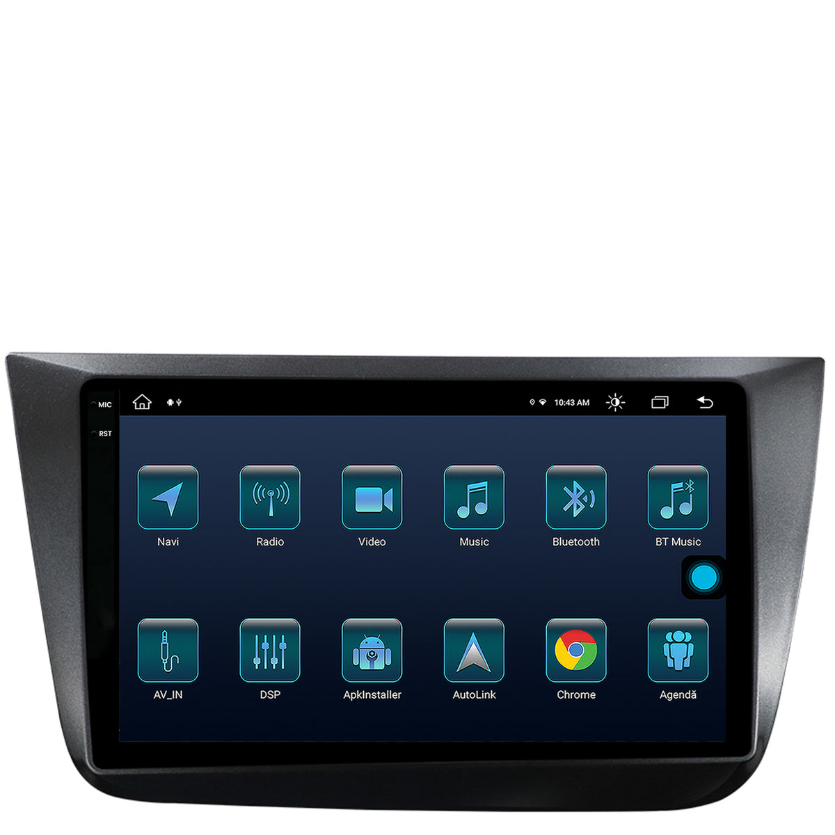 Navigatie Seat Altea/Toledo (2005-2012), Android, X-Octacore / 8GB RAM + 256GB ROM, 9.5 Inch - AD-BGX9008+AD-BGRKIT055