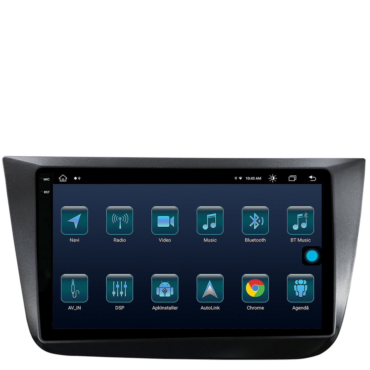 Navigatie Seat Altea/Toledo (2005-2012), Android, X-Octacore / 8GB RAM + 256GB ROM, 9.5 Inch - AD-BGX9008+AD-BGRKIT055
